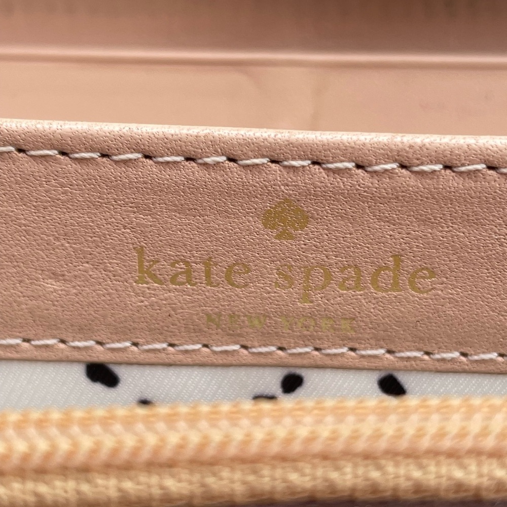 Kate Spade Turquoise Leather Zippered Wallet 4” x 8” - Picture 7 of 9